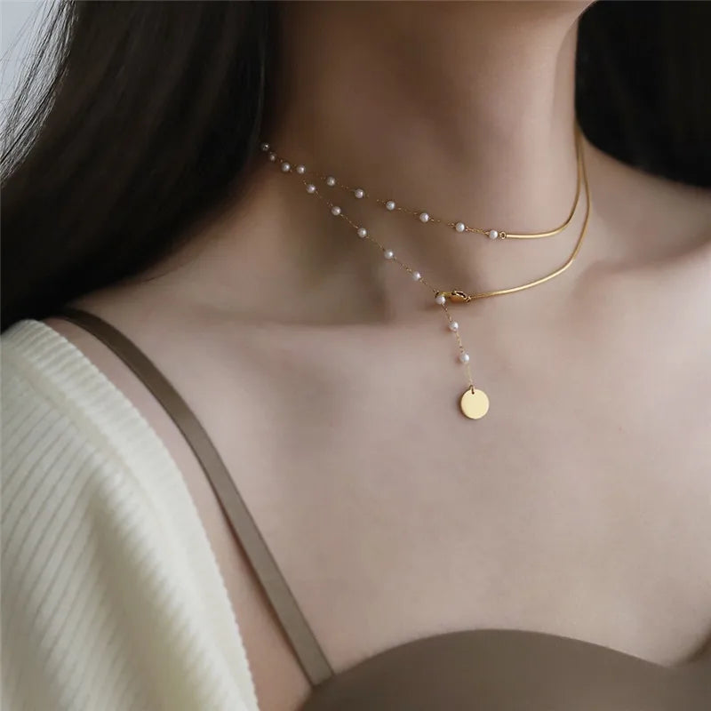 Collier Sophistiqué : L’Alliance Parfaite de Modernité et Élégance en Acier Inoxydable