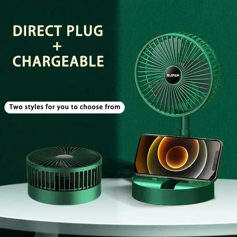Faites le plein de fraîcheur où que vous soyez avec ce mini ventilateur pliable rechargeable