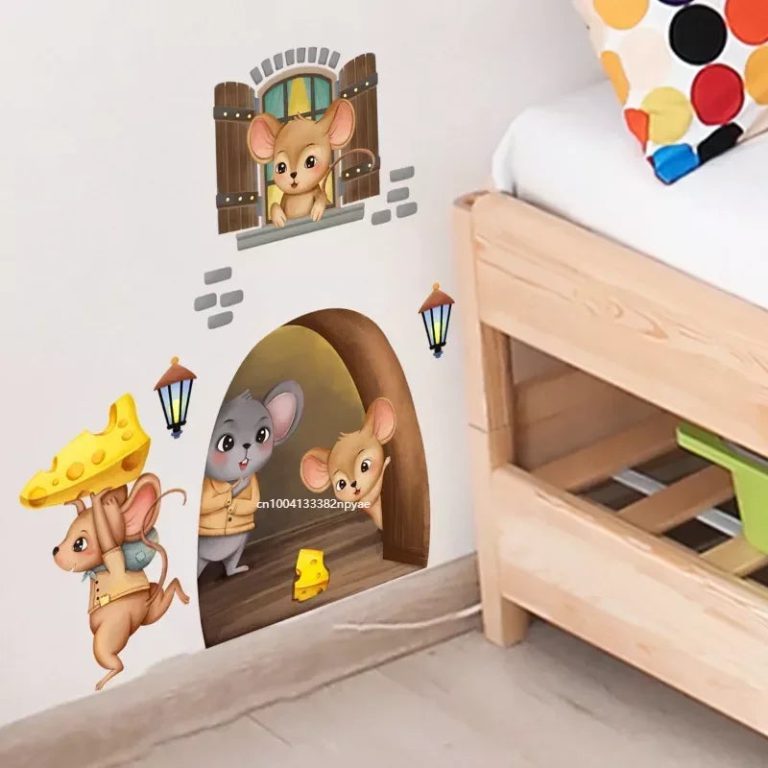 Un Autocollant Mural Rigolo en PVC pour Enfants qui Réinvente la Décoration Intérieure