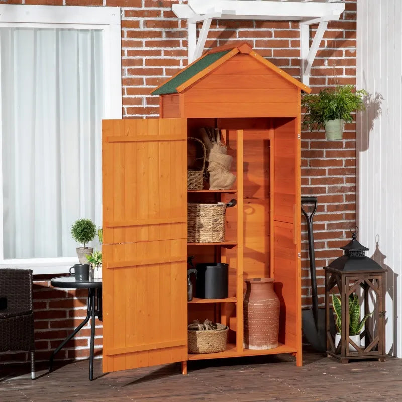 Réinventez votre espace extérieur avec une armoire de jardin en bois robuste et élégante