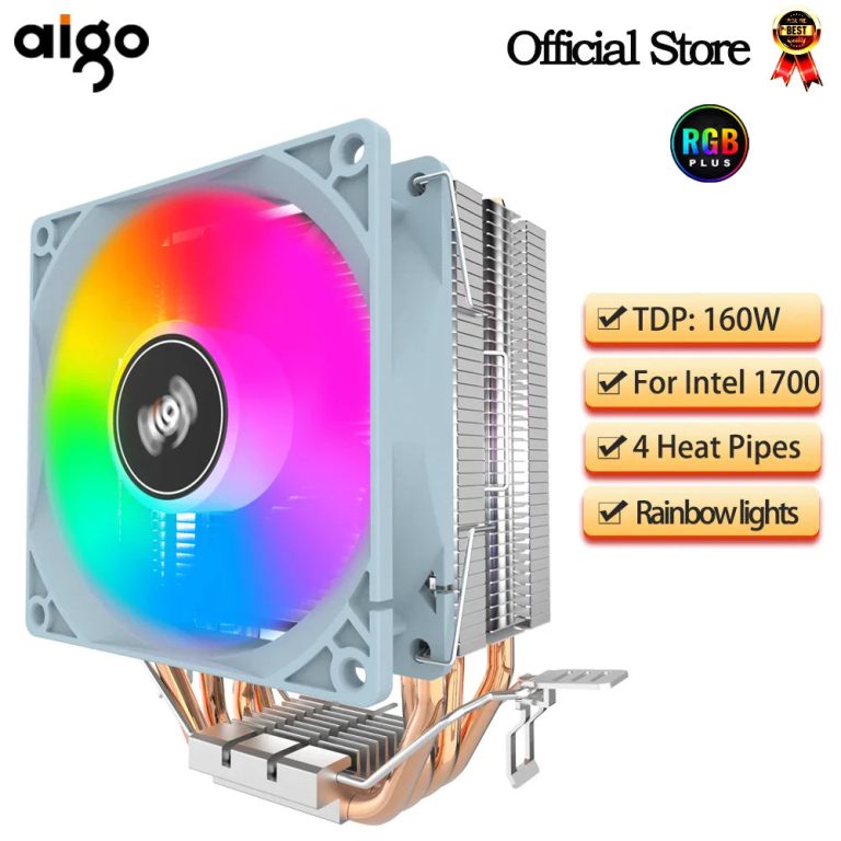 Performance et Esthétique : Découvrez le Refroidisseur CPU Aigo RGB pour un PC au Calme Absolu