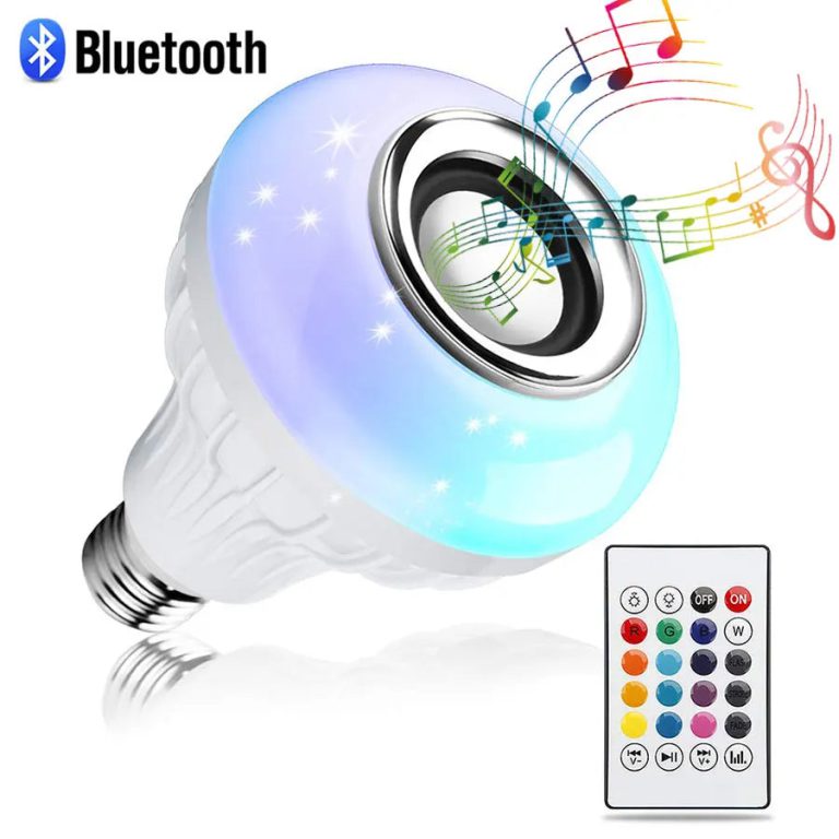 Réinventez vos soirées avec l'Ampoule LED E27 12W Haut-Parleur Bluetooth