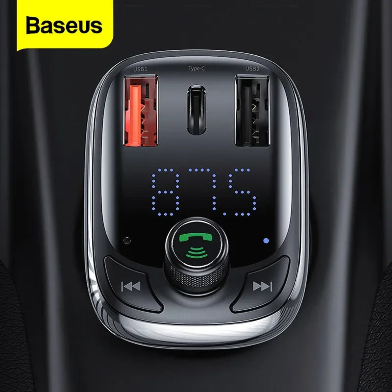 Roulez Connecté : Transformez Vos Trajets avec le Transmetteur FM Baseus Bluetooth 5.0