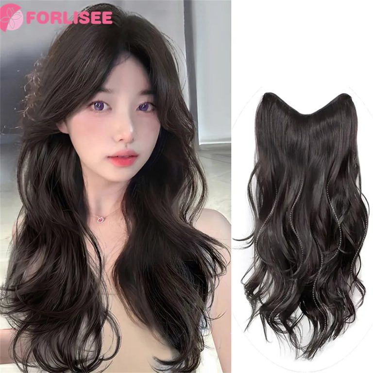 Révélez une chevelure somptueuse et naturelle avec l'extension cheveux bouclés invisible Forlisee