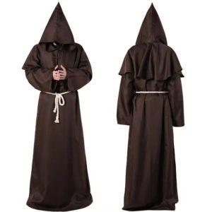 Voyagez dans le Temps avec un Costume de Moine Médiéval Authentique pour Halloween