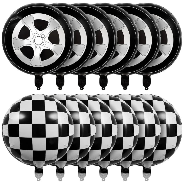 Éveillez l'Esprit de la Course avec un Décor Éclatant : Des Ballons à Carreaux Qui Transforment Votre Fête