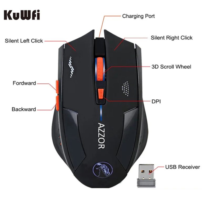 Performance et Ergonomie en Jeu : Découvrez la Souris Gaming Sans Fil 2400DPI