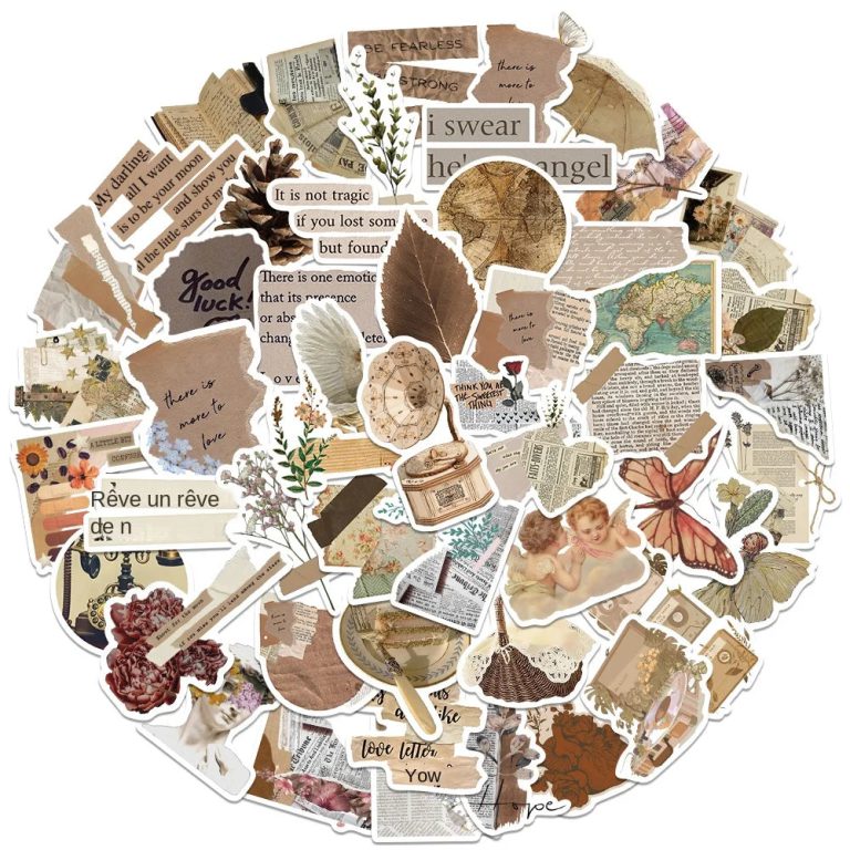 Découvrez l’Art du Détail : Sublimez Vos Objets au Quotidien avec un Lot d’Autocollants Rétro et Graffiti VSCO