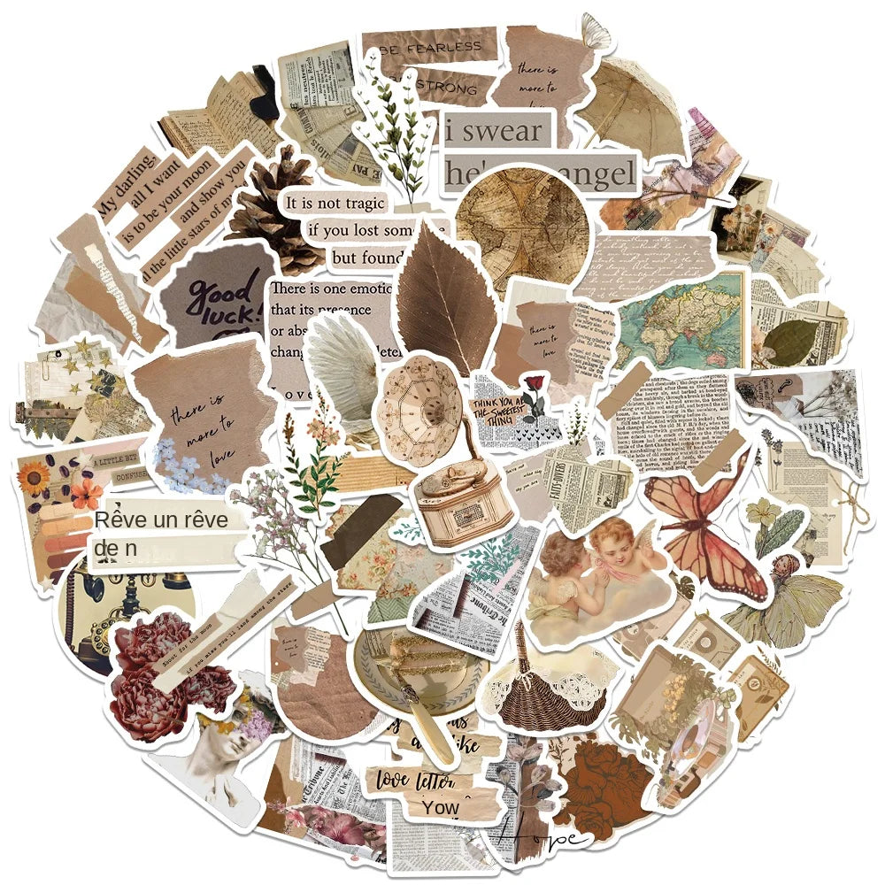 Découvrez l’Art du Détail : Sublimez Vos Objets au Quotidien avec un Lot d’Autocollants Rétro et Graffiti VSCO