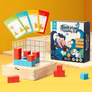 Stimuler l'Esprit des Petits avec le Puzzle Montessori de Blocs Magiques