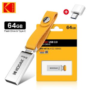 Clé USB Métallique KODAK K122 64GB : Allier Style et Performance pour Vos Données