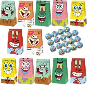 Sublimez chaque fête d’enfant avec une touche d’humour et de couleur grâce aux sachets cadeaux inspirés de Sponge Bob