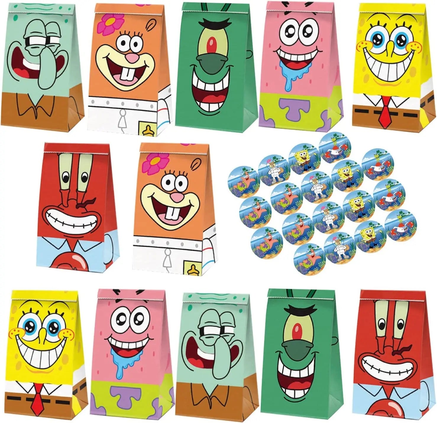 Sublimez chaque fête d’enfant avec une touche d’humour et de couleur grâce aux sachets cadeaux inspirés de Sponge Bob