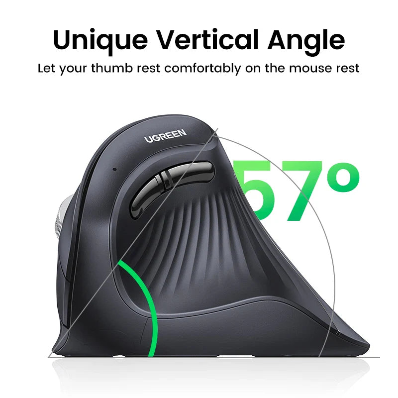 L'alliance parfaite entre confort et performance : découvrez la souris ergonomique sans fil UGREEN