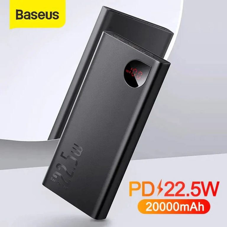 La solution ultime pour rester connecté : Baseus Power Bank 20000mAh, le complice quotidien de vos appareils