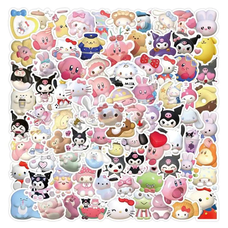 Révélez Votre Univers Kawaii : Une Découverte Complète du Lot de Stickers 3D Sanrio