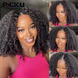 Redécouvrez Votre Beauté Naturelle avec la Perruque Kinky Curly en Cheveux Humains Malaysiens