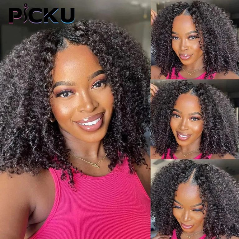 Redécouvrez Votre Beauté Naturelle avec la Perruque Kinky Curly en Cheveux Humains Malaysiens