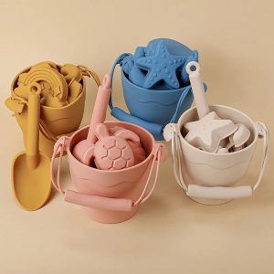 Ludique, Durable et Écoresponsable : Un Été Inoubliable avec cet Ensemble de Jouets de Plage en Silicone