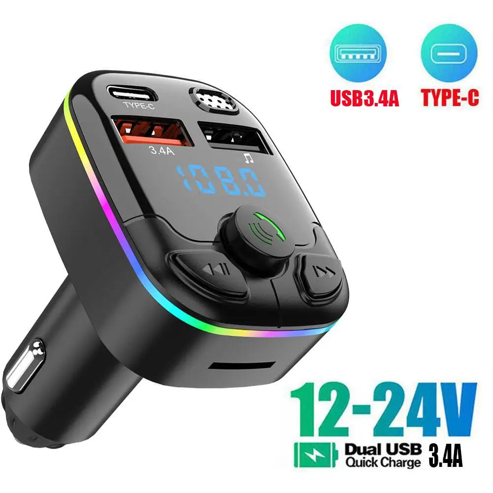 Votre Compagnon de Route High-Tech : Transmetteur FM Bluetooth 5.0 Voiture Chargeur Rapide