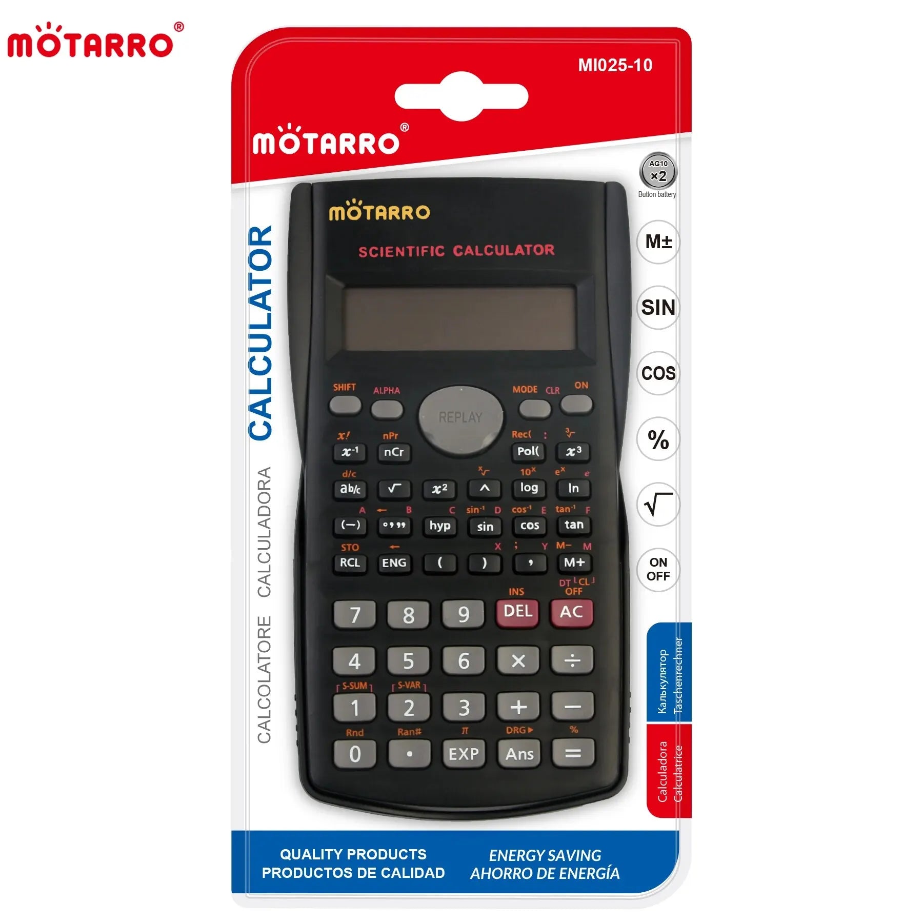 Calculatrice Multifonction MOTARRO – L'alliance parfaite entre précision et design élégant