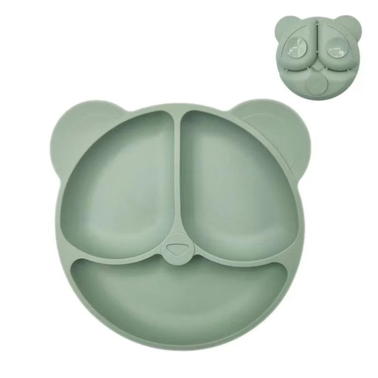 Des Repas Plus Sûrs et Ludiques : Explorez l'Assiette en Silicone Sûre pour Bébé avec Ventouse