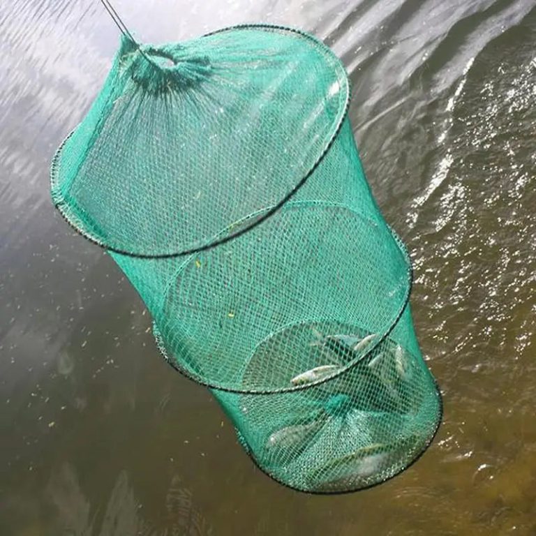 Optimisez vos Sessions de Pêche avec ce Filet Rond Repliable en Nylon