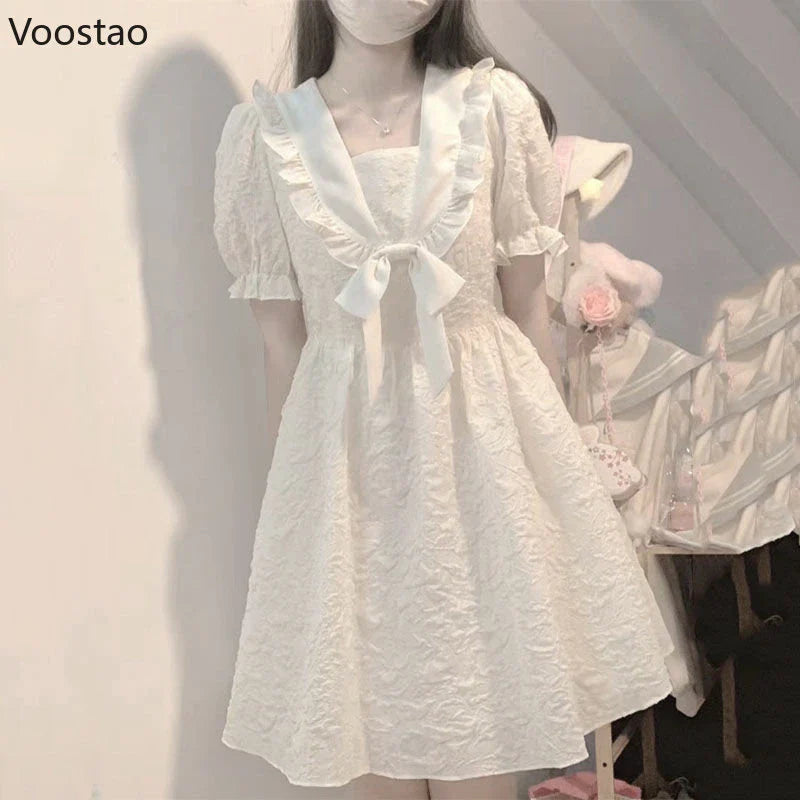 L'élégance en mode kawaii : Découvrez la Robe Lolita QWEEK Soft Girl