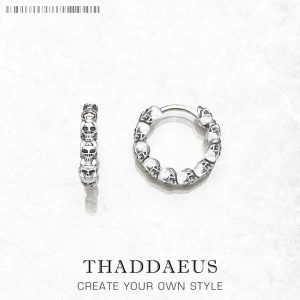 L'audace à l’état pur : les créoles têtes de mort punk en argent sterling 925 qui subliment votre style