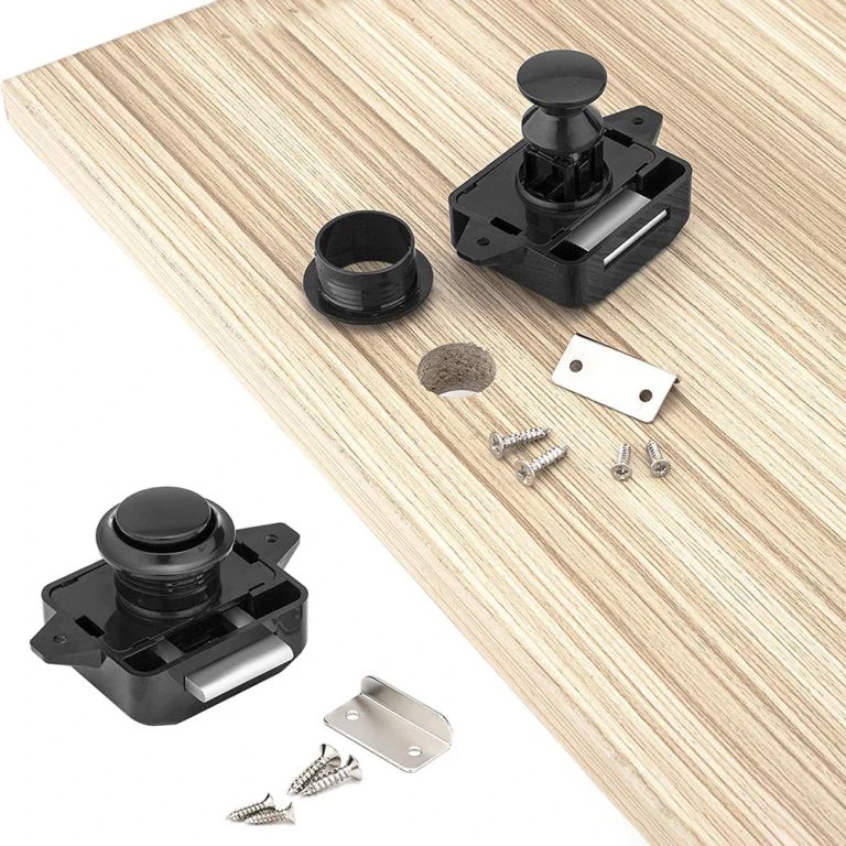 Sécurisez vos espaces avec élégance : le Verrou Bouton Alliage Zinc Noir