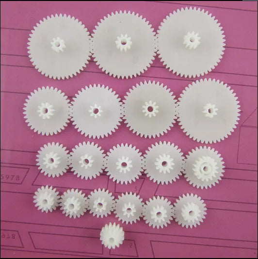 Développez Votre Ingéniosité avec le Kit Engrenages Plastique Double Étage – 19 Pièces DIY