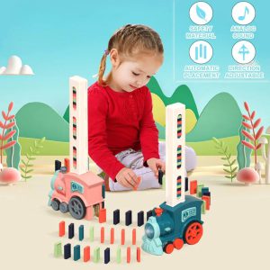 Stimulez l'Imagination de Vos Enfants avec l’Ensemble de Train Domino DIY : Un Voyage Ludique et Éducatif à Découvrir