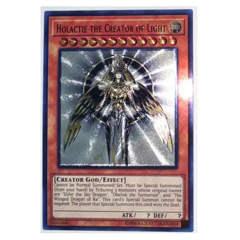 Découvrez l'éclat légendaire de la Carte Yu-Gi-Oh ! - Dieu Créateur Lumière Horakhty