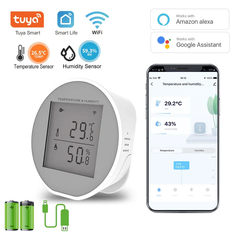 Capteur de température et d'humidité Smart WIFI Tuya : Le gardien intelligent de votre environnement intérieur