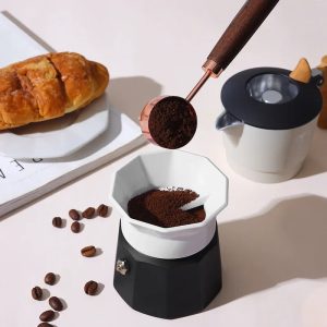 Optimisez Votre Rituel Café avec le Niveau de Dosage Moka Pot 65MM
