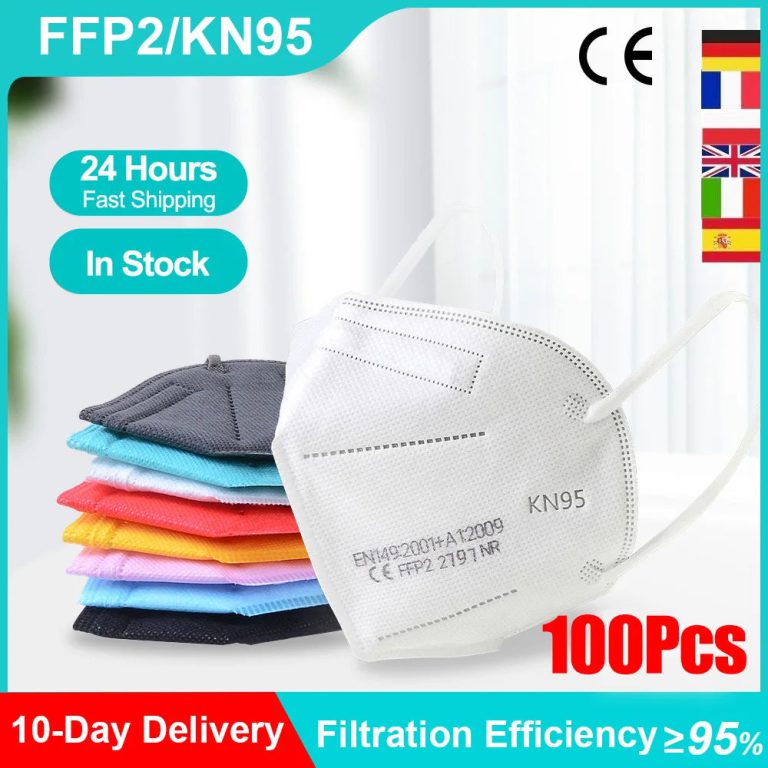 Protégez-vous avec élégance : Découvrez le Masque KN95 FFP2 Réutilisable 5 Couches Noir pour une Protection Inégalée