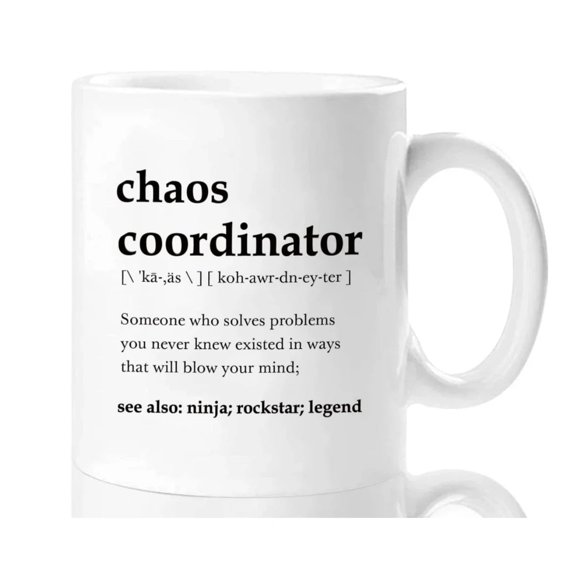 Mug "Chaos Coordinator" en Céramique 11 oz : L'humour au service de votre quotidien