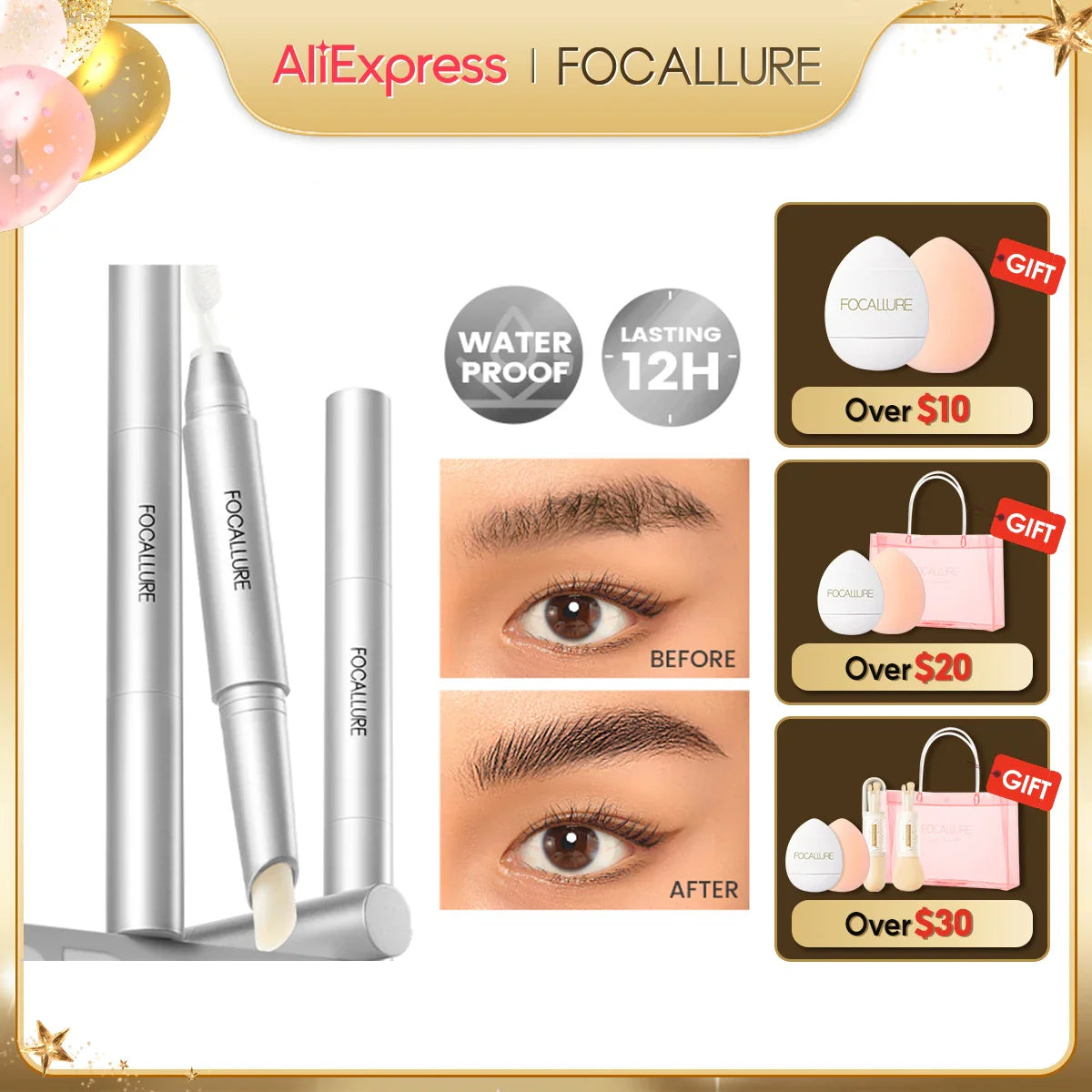 Des sourcils impeccables en toute circonstance : découvrez le secret du Gel 3D Waterproof de FOCALLURE