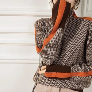 Élégance Hivernale : Le Pull Tricoté à Col Roulé Alobee pour une Saison Réchauffée et Stylée