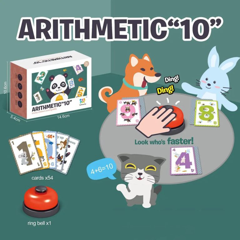 Des Mathématiques Ludiques pour Éveiller les Jeunes Esprits avec le Jeu de Cartes Numériques ARITHMETIC "10"