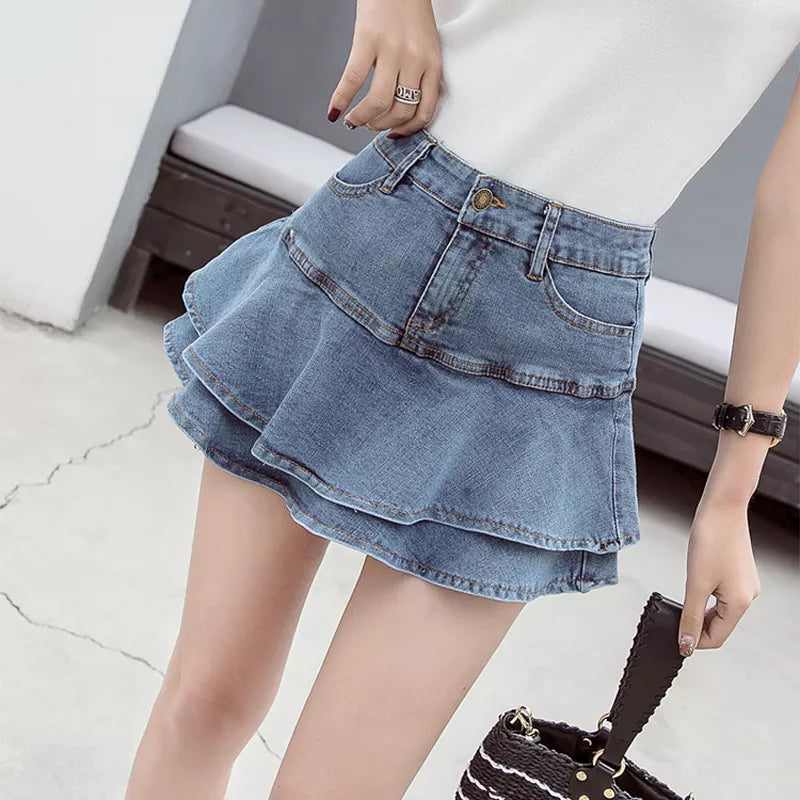 Exprimez Votre Audace avec une Mini-Jupe Denim Vintage pour un Été Inoubliable