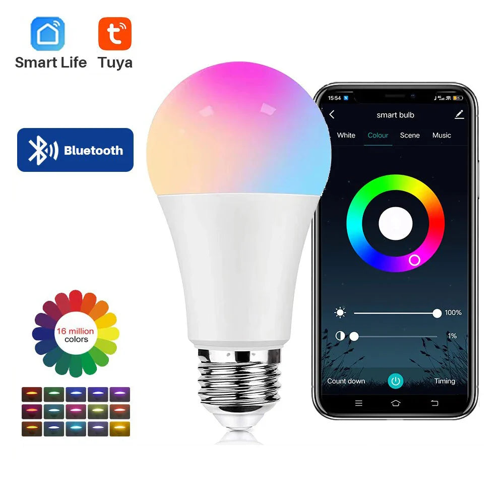 Eclairage connecté : Créez une ambiance unique avec l’ampoule LED Tuya RGB 9W E27
