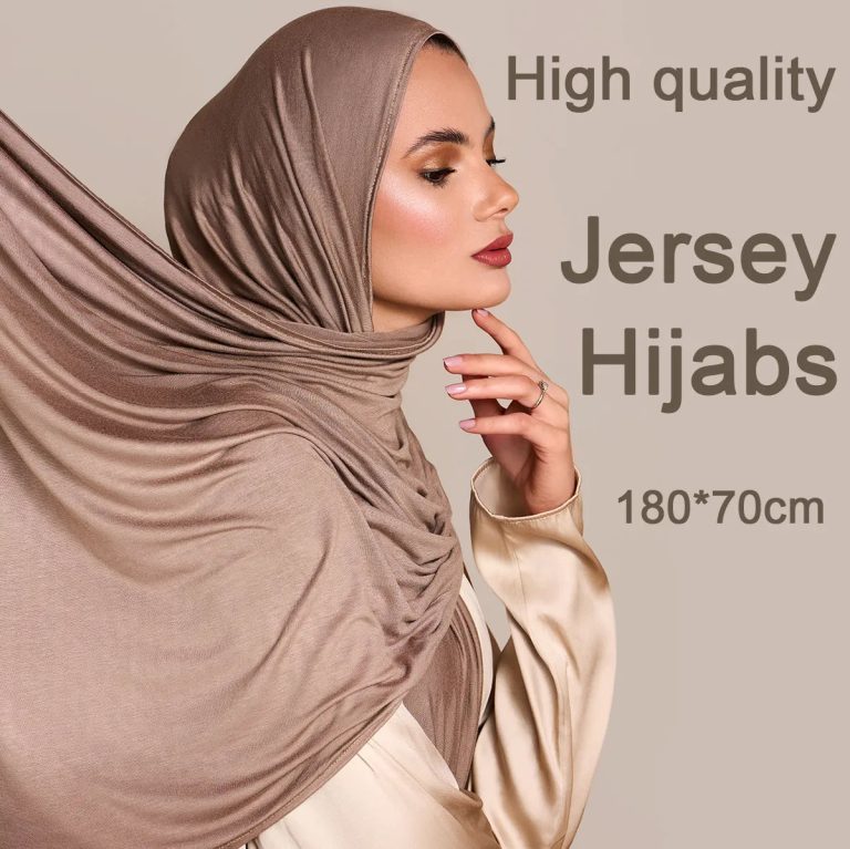 Écharpe Hijab en Jersey de Coton Modal : Alliez Confort et Élégance au Quotidien