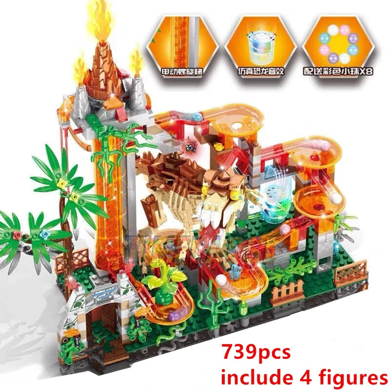 Découvrez un univers fascinant : le circuit de billes villageois aux pistes orbitales