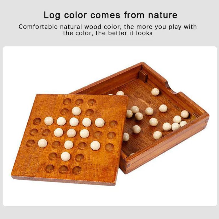 Redécouvrez l’Art du Jeu Solitaire avec des Échecs Portables en Bois