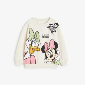 Un indispensable pour les petites fashionistas : le sweatshirt enfant Minnie Mouse Printemps Automne