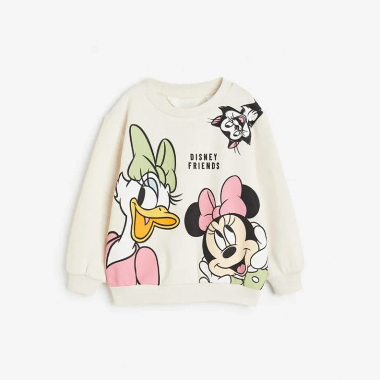 Un indispensable pour les petites fashionistas : le sweatshirt enfant Minnie Mouse Printemps Automne