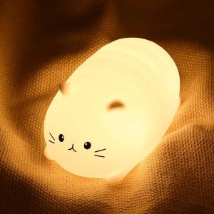 Offrez à Votre Enfant une Nuit Apaisée et Enchantée avec cette Veilleuse LED Chat Rechargeable