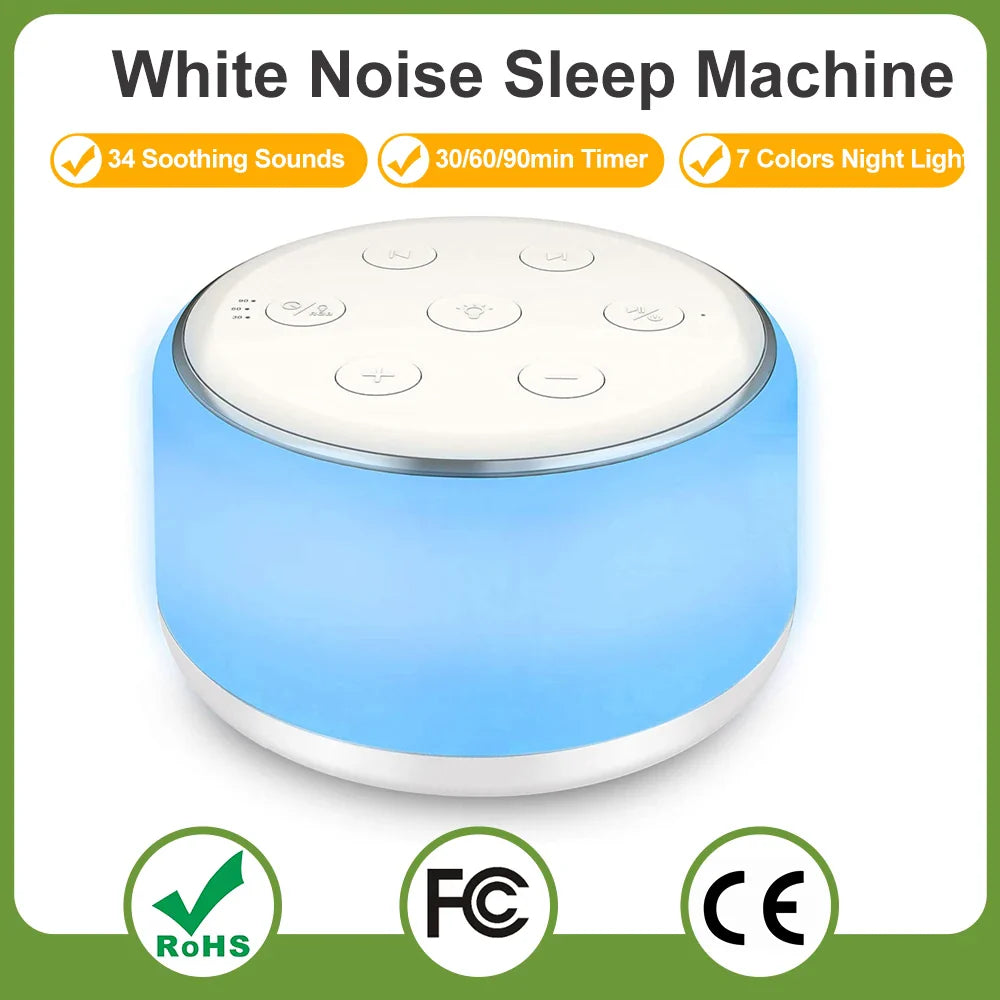 Offrez à Votre Bébé Des Nuits Paisibles : La Solution de Bruit Blanc et Veilleuse Parfaite