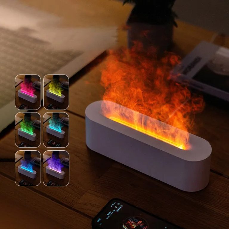 Éveillez vos Sens et Sublimez Votre Espace avec le Diffuseur d'Arômes USB Flamme RGB